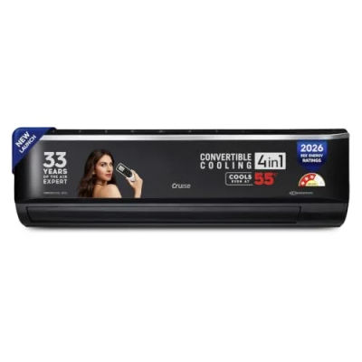 Cruise 2 Ton 3 Star VarioQool Split AC (CWCVBM-VQ1F243BL, Piano Black) | Heavy Duty Cooling at 55 °C