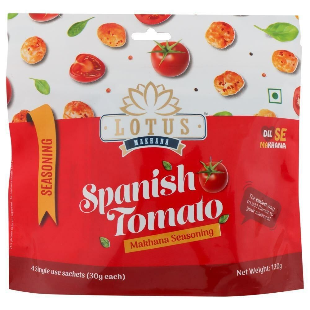 Lotus Makhana Spanish Tomato Makhana Seasoning 120 g