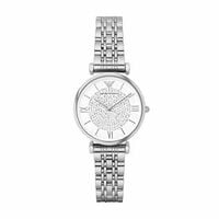 Emporio Armani Gianni T-bar Analog White Dial Women's Watch - AR1925