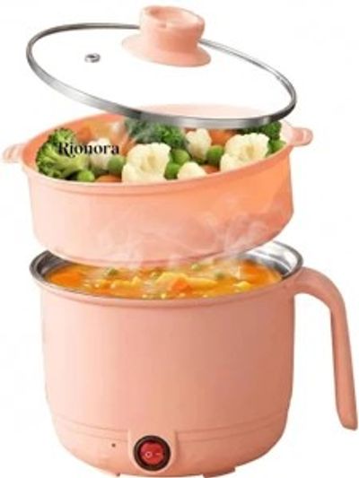 Mrfashion Multipurpose 1.5L Electric Travel Cooker with Tempered Glass Lid