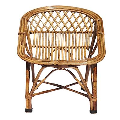 CRAFTCANE Cane Lawn Chair with Cushion