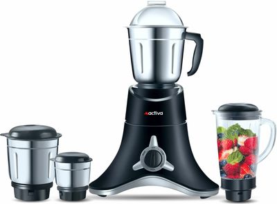 ACTIVA 4 JARS 900 W Juicer Mixer Grinder (SUPER CHEF | 4 Jars | Black)