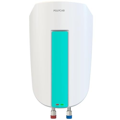 POLYCAB Intenso 5 litre, 3 KW Electric Instant Geyser (Water Heater)White