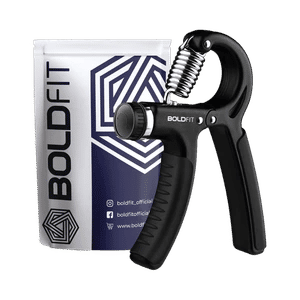 BOLDFIT Men Forearm Exercise Hand Grip/Fitness Grip (Black)
