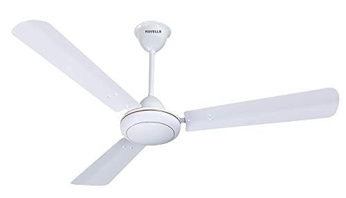 Havells SS 390 900mm 1 Star Energy Saving Ceiling Fan (Mettalic Pearl White Silver, Pack of 1)