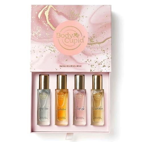 BODY CUPID Luxury Perfume Gift Set For Women 4X20 Ml, Long Lasting Premium Fragrances,