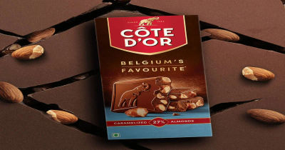 Check out COTE D'OR Caramelized Almonds Milk Premium Belgian Chocolate Bar