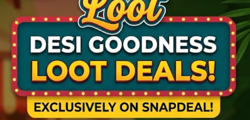 Snapdeal:Desi goodness, beauty, personal care. Mega loot deals 95% off deals from ₹21+free delivery