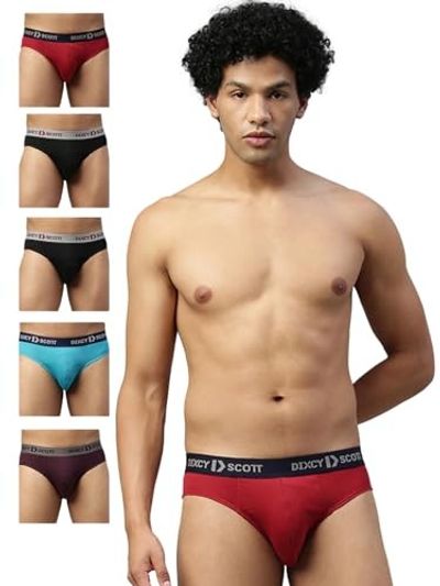 DIXCY Scott Maximus Men's Cotton Classic Solid Briefs