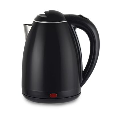 CELLO Pluto Quick Boil Electric Kettle 1.5L, 1350W Black | 304 Stainless Steel, Cool Touch Outer Body, On-Off Indicator | For Boiling Water, Tea Coffee Making, Perfect for Office Home Kitchen Travel