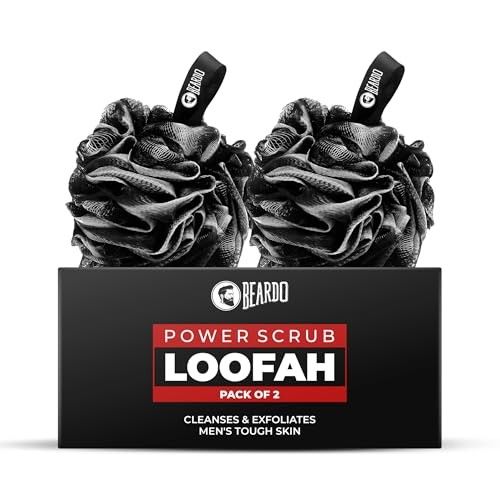 Beardo Power Scrub Large Loofah for bathing for men | Loofah Scrubber Exfoliator removes dead skin & Controls Oil