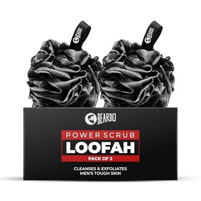 Beardo Power Scrub Large Loofah for bathing for men | Loofah Scrubber Exfoliator removes dead skin & Controls Oil