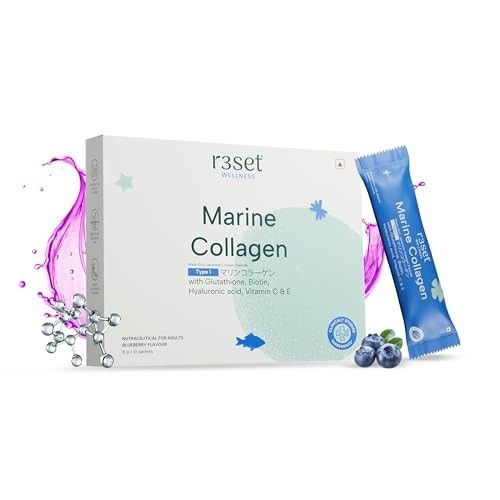 R3SET Japanese Marine Collagen Type-1 for Anti-Ageing, Wrinkle - 10 Sachets