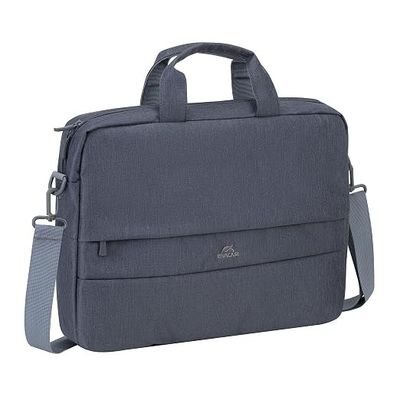 RIVACASE Prater Anti theft Laptop bag 15.6 Inches Waterproof Compact Shoulder Bag for Notebooks Ultra Light Computer Bag for Women/Men/Travel/Business, Compatible with Laptop Macbook Pro 15.6 inch