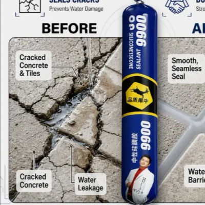 VBCART Waterproof Silicone Sealant,HIGH STRENGTH SILICON SEALNT Adhesive (750 g) Adhesive (700 ml