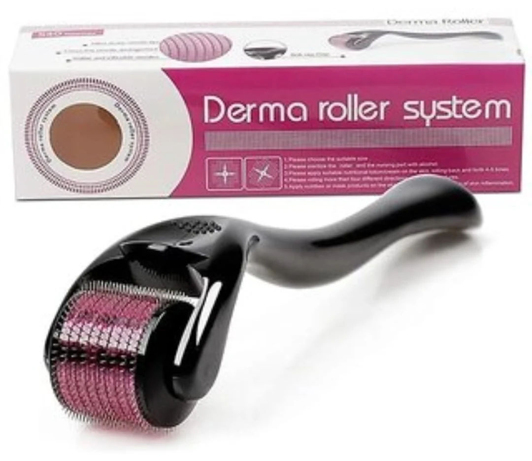 Wildproducts - derma roller 0.5mm 540 titanium micro needles for hair & beard growth