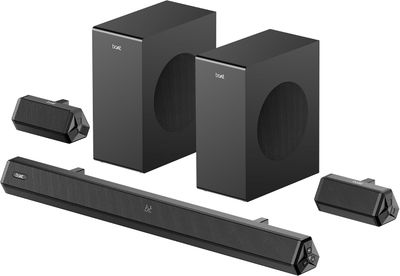 boAt Aavante Bar Prime B450 with Dual Subwoofers and Rear Speakers, 450W RMS Output, 5.2 Channel