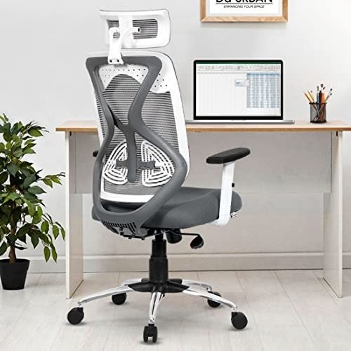 Da URBAN® Merlion Office Chair,High Back Mesh Ergonomic Home Office Desk Chair
