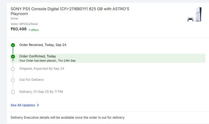 Sony Playstation 5 Slim Digital Back On Sale @ 60498