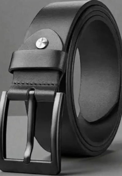 Premium Genuine Leather Belt for Men with Classic Pin Buckle, Adjustable Casual and Formal Waist Belt for Office, Business and Travel( free delivery)