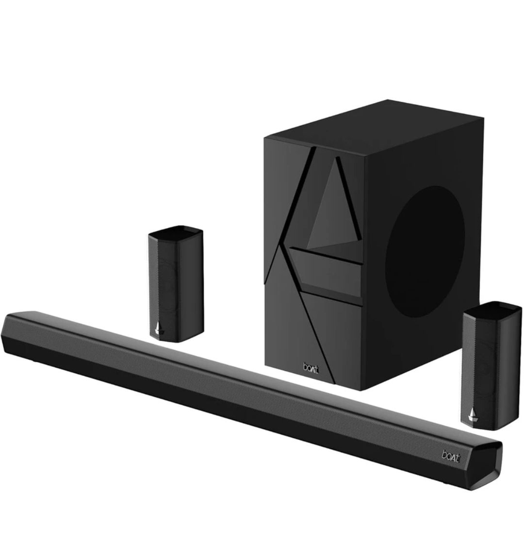 boAt Aavante Bar 3500 with Bass & Treble Controls, EQ Modes & Master Remote Control 500 W Bluetooth Soundbar (Premium Black, 5.1 Channel)