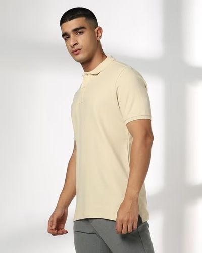 Men Slim Fit Polo T-Shirt