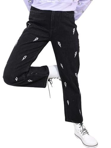 Tokyo Talkies Women's Straight Fit Cropped Jeans| Mid-Rise| Jeans Pant