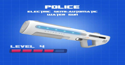 Check out Police Electric SemiAutomatic Water Blaster with LED Light (700ml) on Instamart
