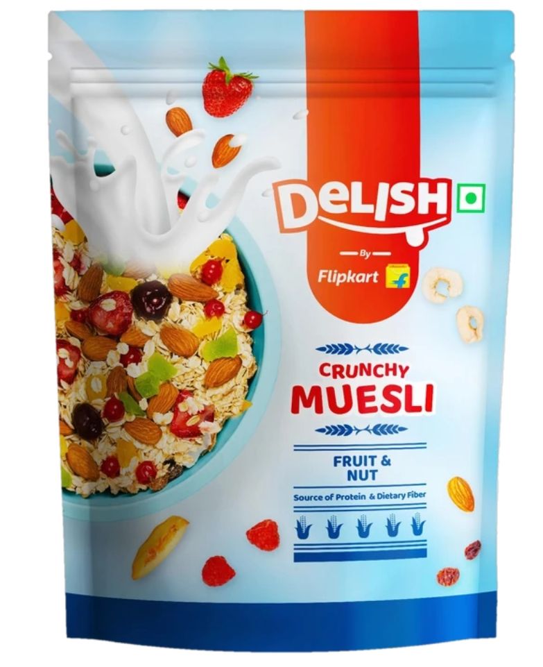 Delish Fruit And Nut Muesli Pouch (400Gram)