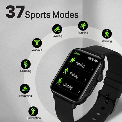 Promate ProWatch-B18 Fitness Smart Watch, 1.8 Display Bluetooth Calling, IP68 Water Resistance