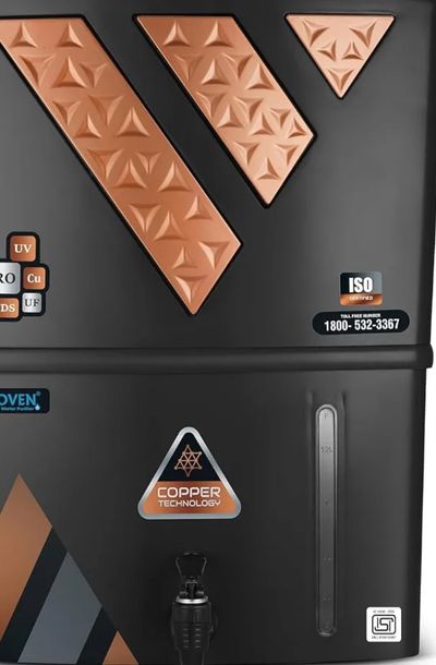 Proven Eleven Zinc Water Purifier - RO + UV + UF with Copper & Zinc, Suitable for Borewell Water, 12L Storage, TDS Adjuster, Made in India, ISI Certified | 12-Stage Purification | 1-Year Warranty