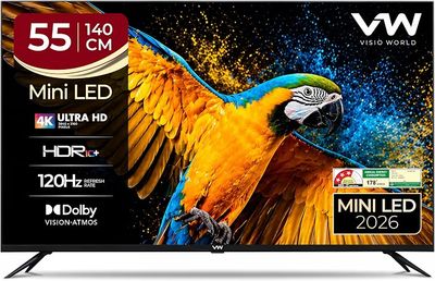 VW 140 cm (55 inches) 4K Ultra HD QLED Smart Mini LED Google TV VW55MINIQ1 : Amazon.in: Electronics