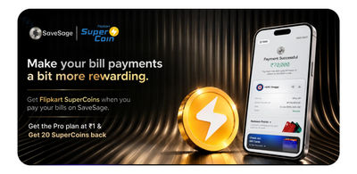 Flipkart - Get the SaveSage Pro Plan @1 & Get 20 SuperCoins Back
