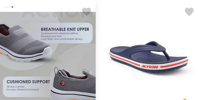 Action footwear up to 88 % off from ₹199