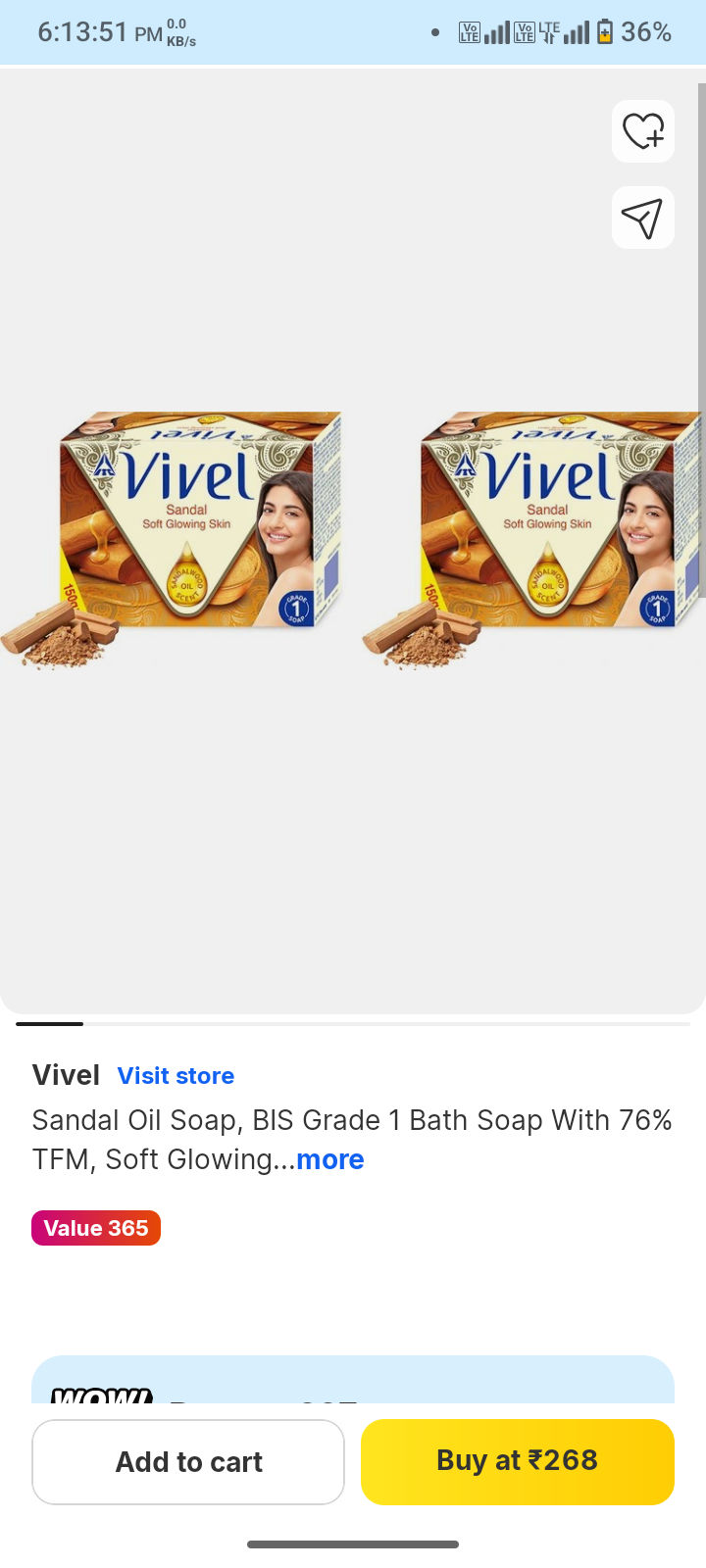 Vivek sandal soap pack of 8