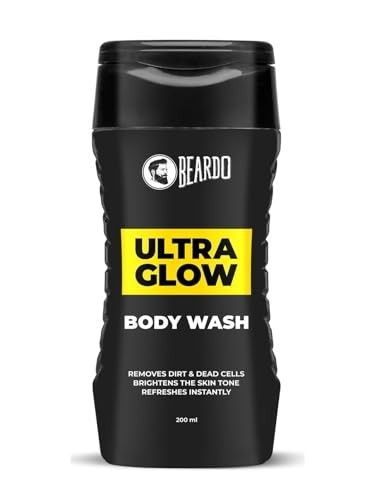 Beardo UltraGlow Body Wash for Men, 200ml | Moisturizes & Hydrates the Skin | Contains Mulberry & Bearberry Extracts for Deep Cleansing & Nourishment | Soft & Smooth Skin