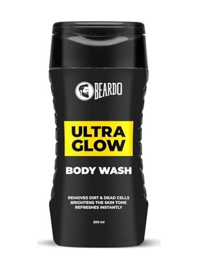 Beardo UltraGlow Body Wash for Men, 200ml | Moisturizes & Hydrates the Skin | Contains Mulberry & Bearberry Extracts for Deep Cleansing & Nourishment | Soft & Smooth Skin