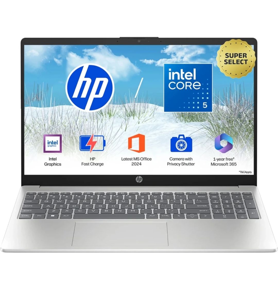 HP 15 (i5 14th Gen) Intel Core 5 120U - (16 GB/512 GB SSD/Windows 11 Home) 15-Fd0640TU / 15-Fd0682TU / 15-fd0746TU Thin and Light Laptop