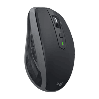 Logitech MX Anywhere 2S Wireless Ambidextrous Optical Mouse Multi-Surface with 4000 DPI, Hyper-Fast Scrolling and 7 Customisable Buttons (Black)