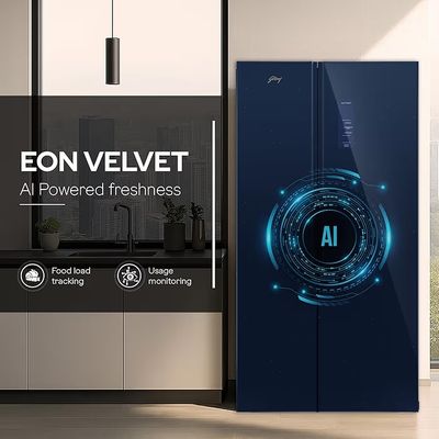 Godrej RS EONVELVET 646C RIT SM BL Side By Side Refrigerator