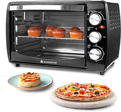 Wonderchef Oven Toaster Griller (OTG) - 19 litres, Black - with Auto-Shut Off
