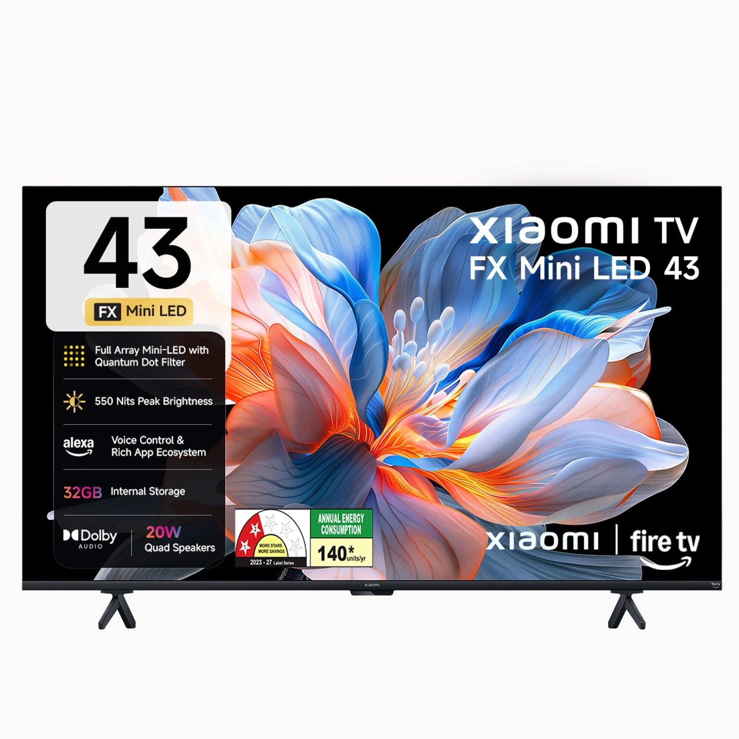 XIAOMI FX Series 108 cm (43 inch) Ultra HD (4K) Mini LED Smart Fi...more
