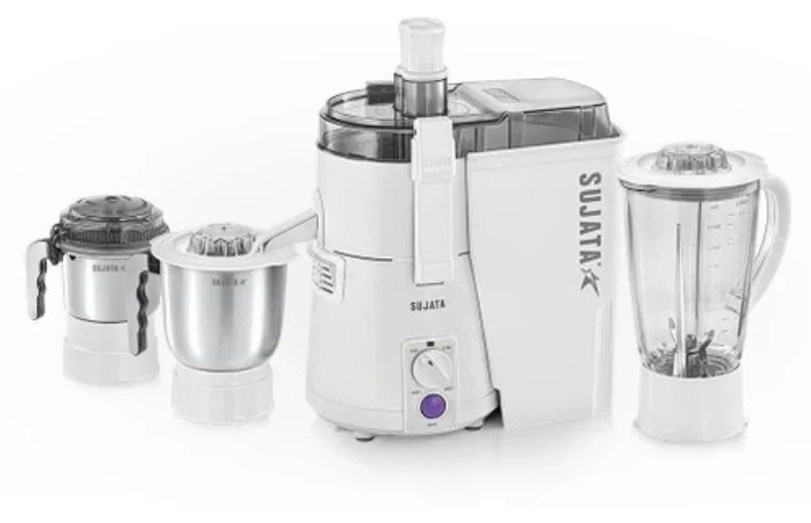 SUJATA Maxima 900 W Juicer Mixer Grinder (Powermatic Maxima 3 Jars | White)