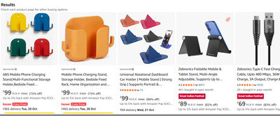 Self-Adhesive Wall Mount Mobile Phone Charging Stand | Bedside Storage Holder & Cable Organizer Box