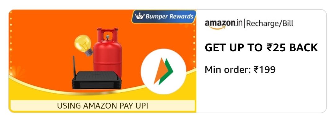 Upto 25 off on 200 recharge or payment