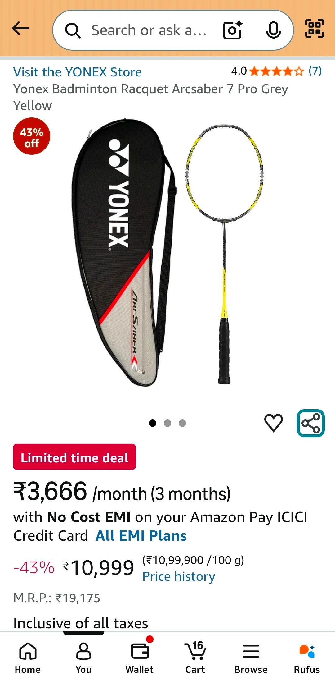 Yonex Arcsaber pro