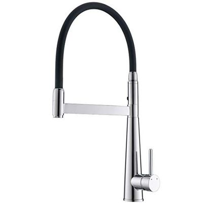 Alton Leo 2050 Pull-Out Sprayer and Dual Function with Dual Flow, Brass Single Lever Sink Mixer (Chrome)