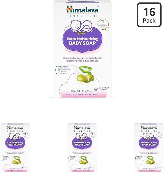 Himalaya Extra Moisturizing Baby Soap for Dry Skin | B3G1-125g