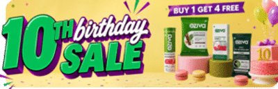 Oziva 10th birthday sale .. Buy 1 get 4 free