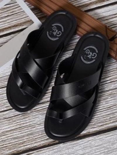 OMRPM Men Black Sandals